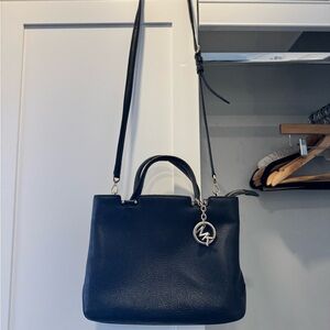 Michael Kors Black Leather Satchel